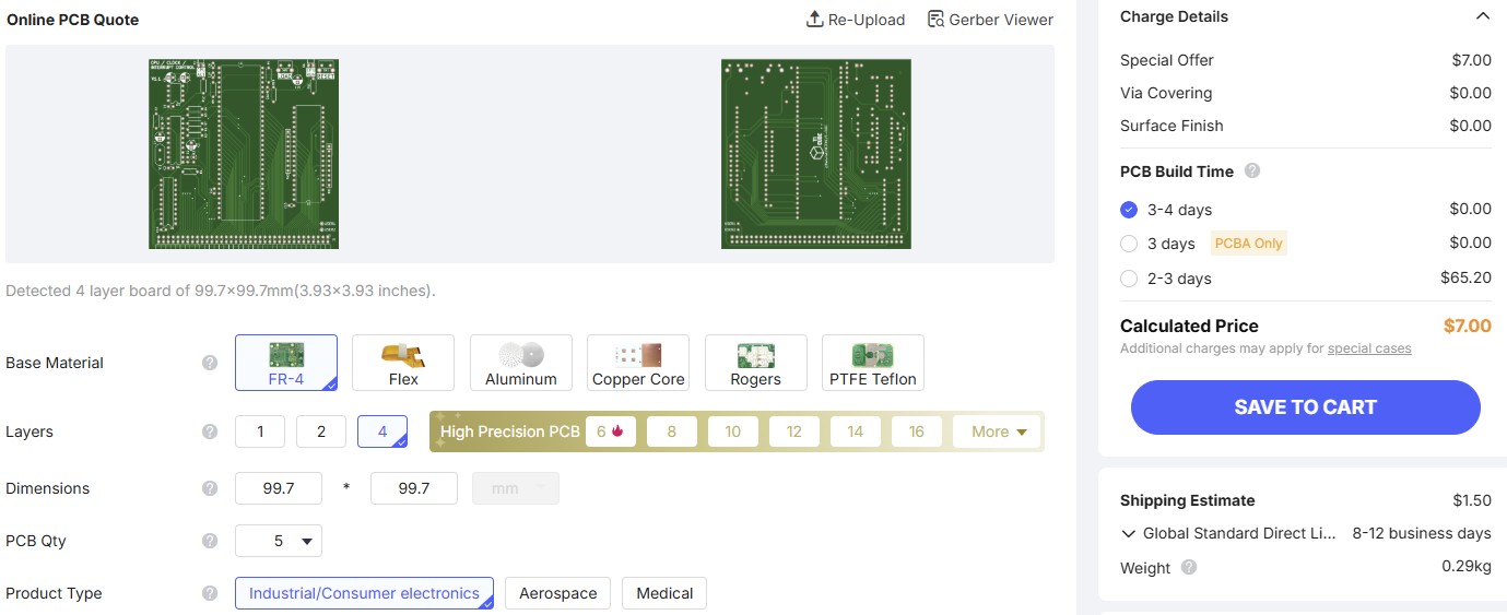 CPU board settings 1