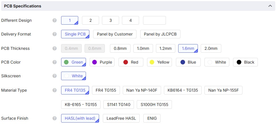 CPU board settings 2