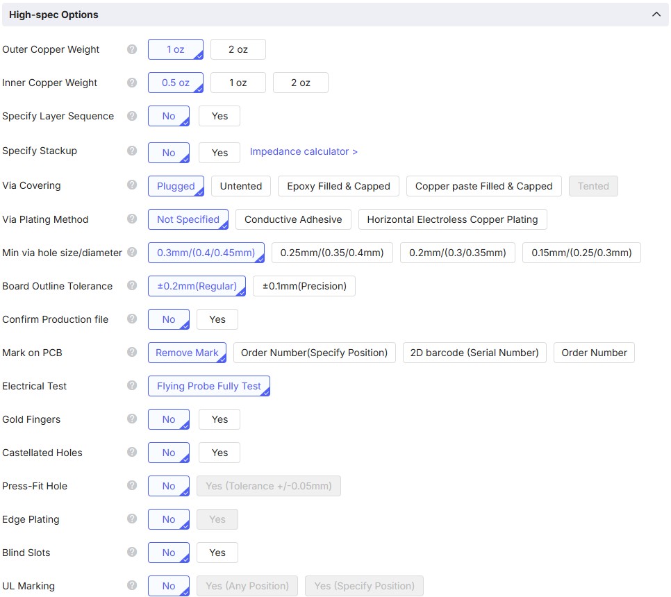CPU board settings 3